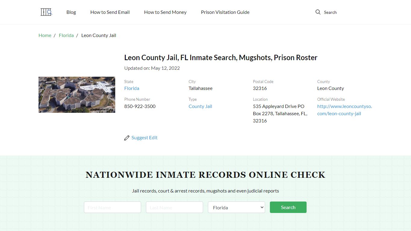 Leon County Jail, FL Inmate Search, Mugshots, Prison ...